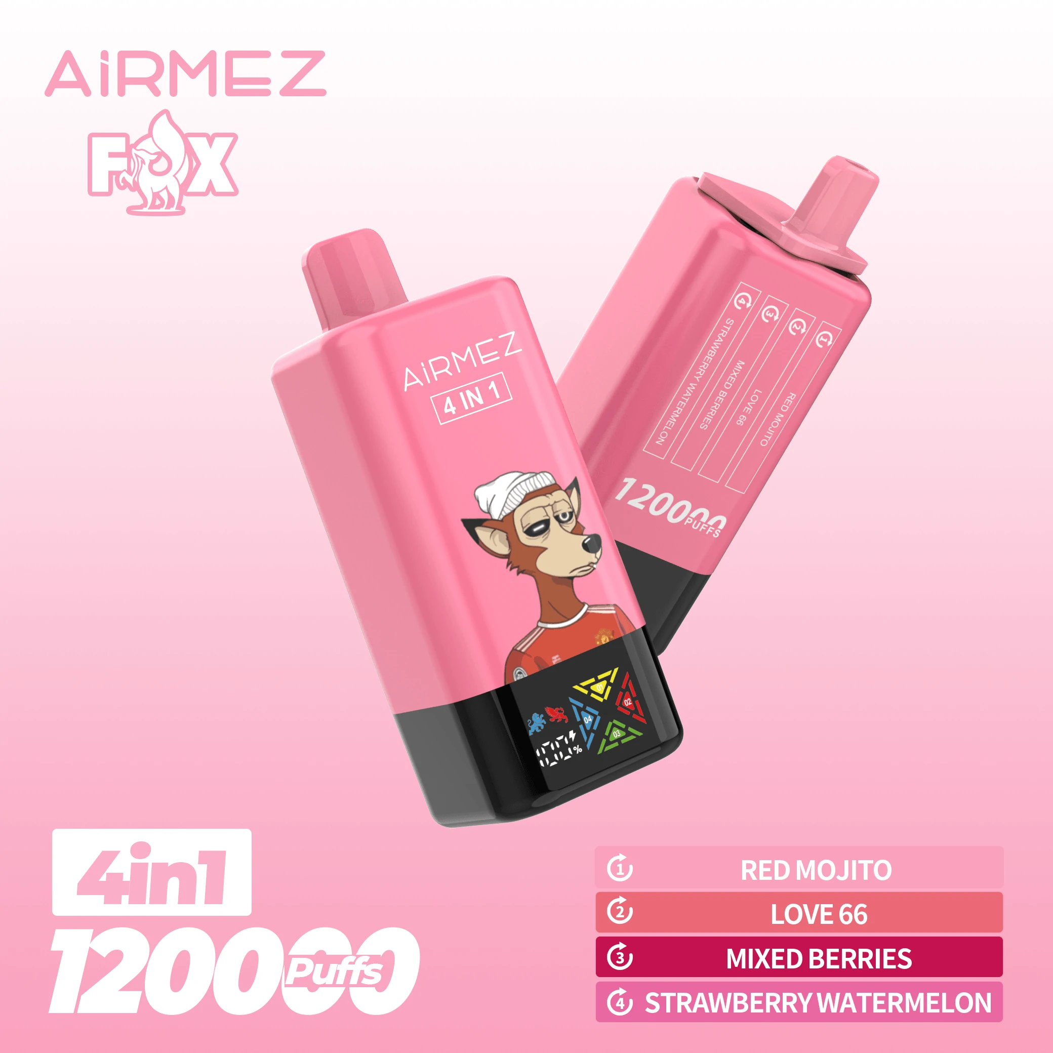 Airmez 120000 puffs Fox 4-in-1 Disposable Vape