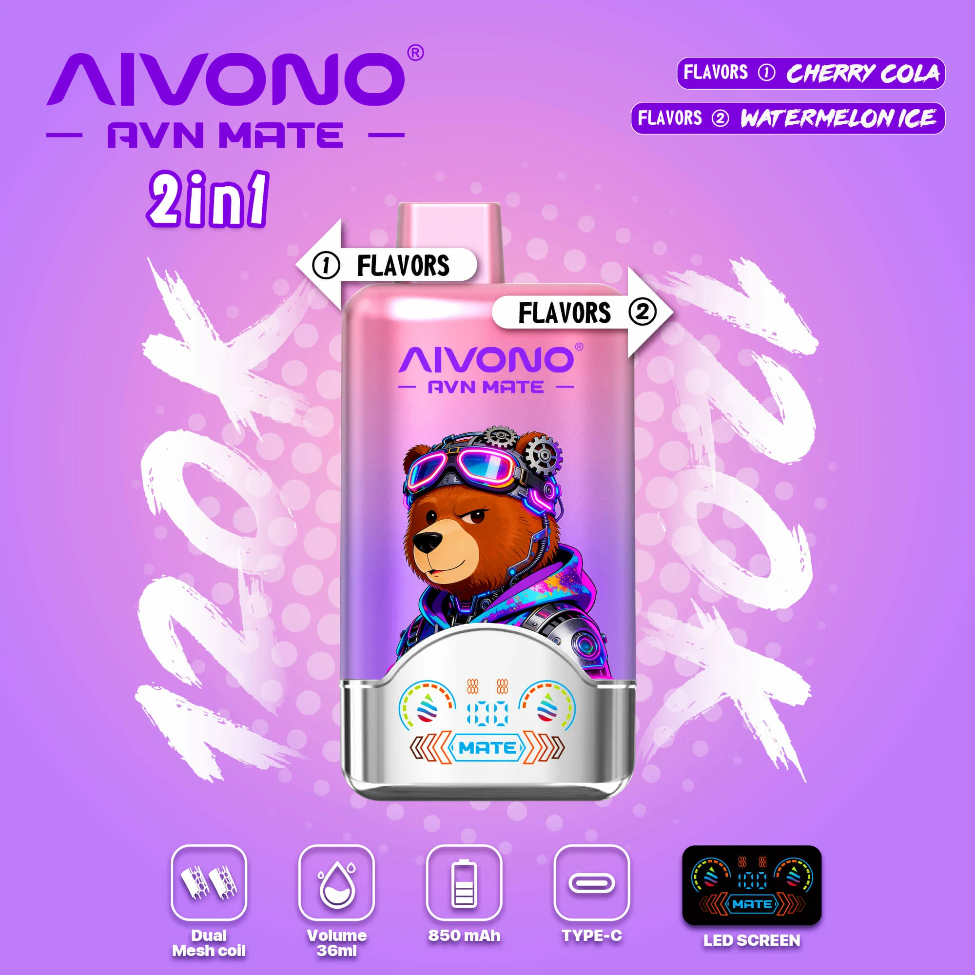 AIVONO 120000 puffs AVN MATE Disposable Vape