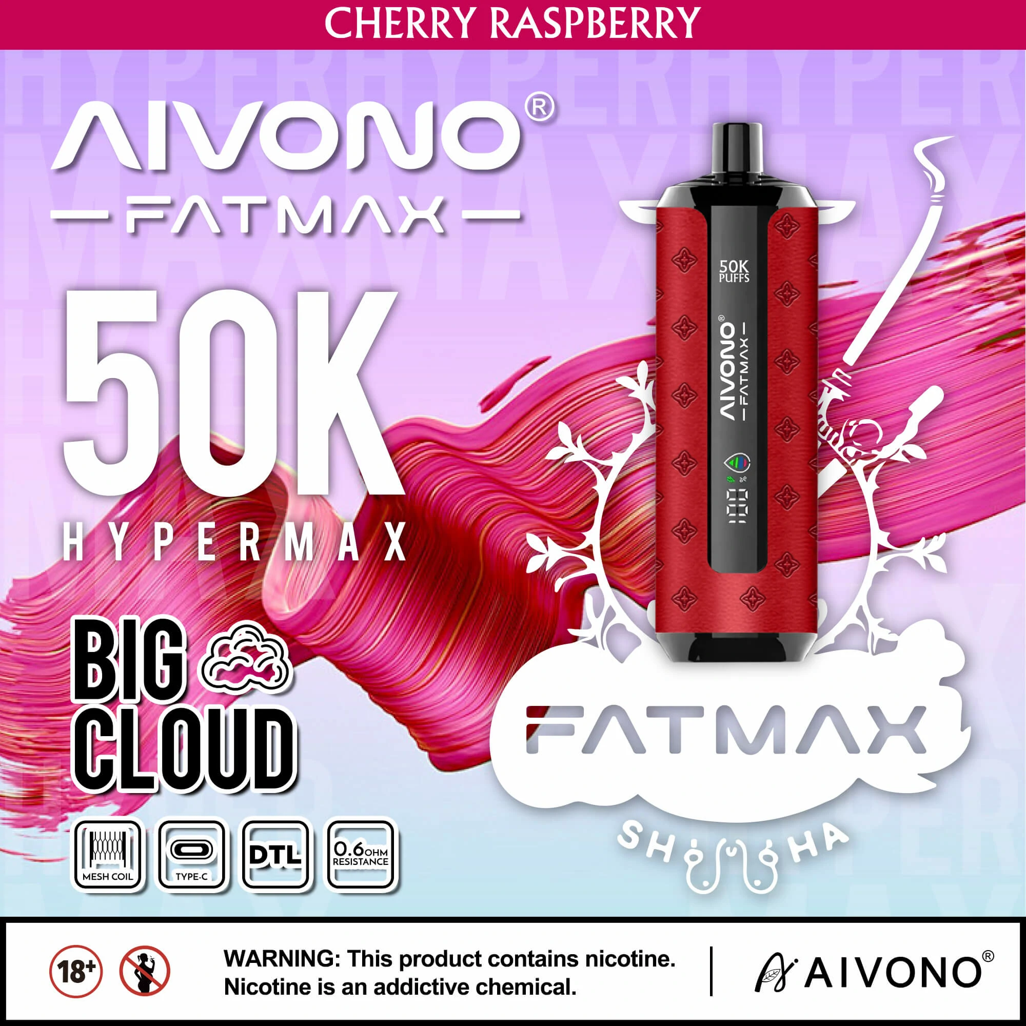 AIVONO 50000 puffs AIM FATMAX Disposable Vape
