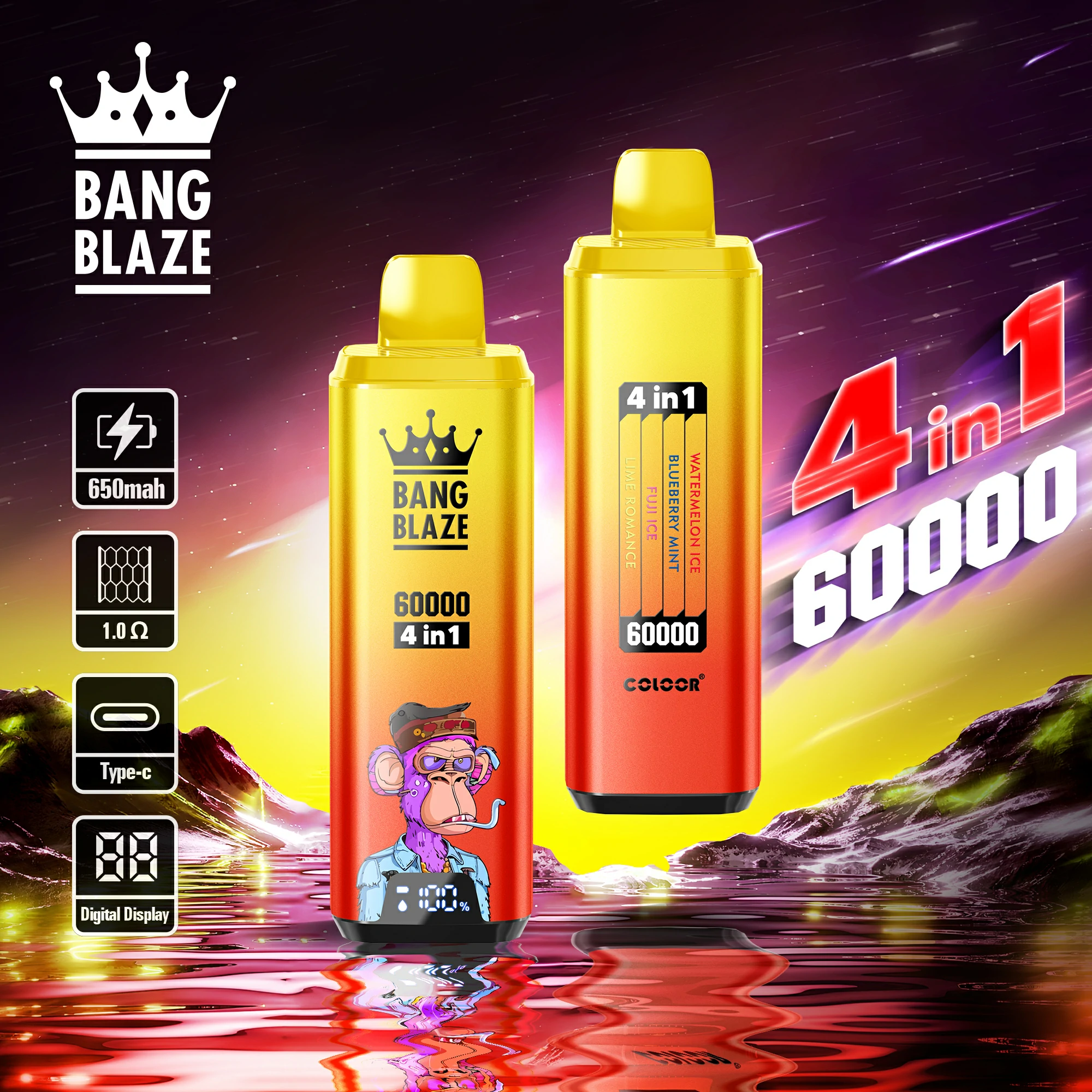 Bang 60000 puffs Blaze 4-in-1 Disposable Vape
