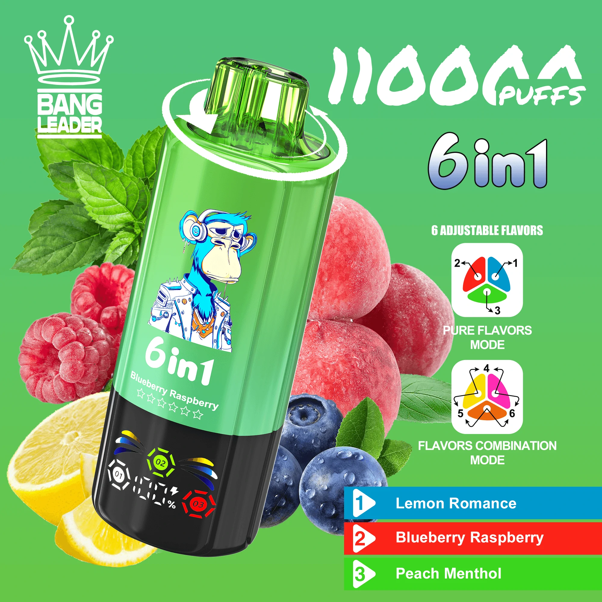 Bang Leader 110000 puffs 6-in-1 Disposable Vape