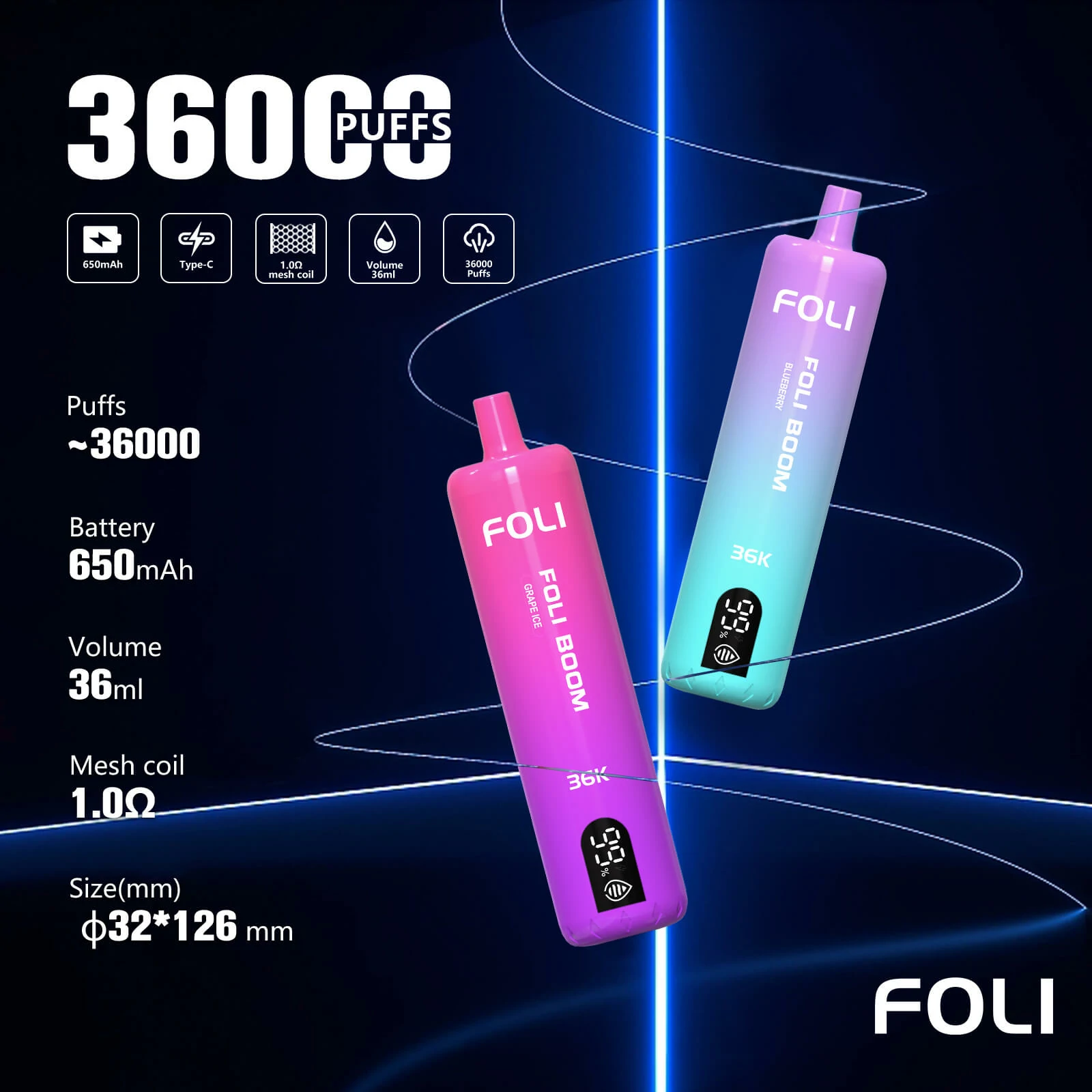 Foli 36000 puffs Disposable Vape