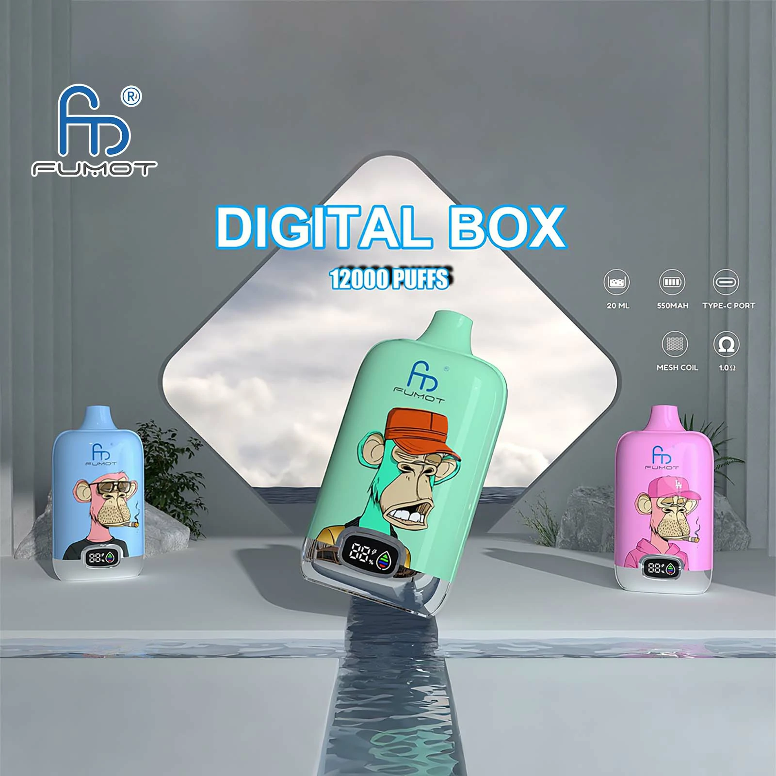 Fumot 12000 puffs Disposable Vape