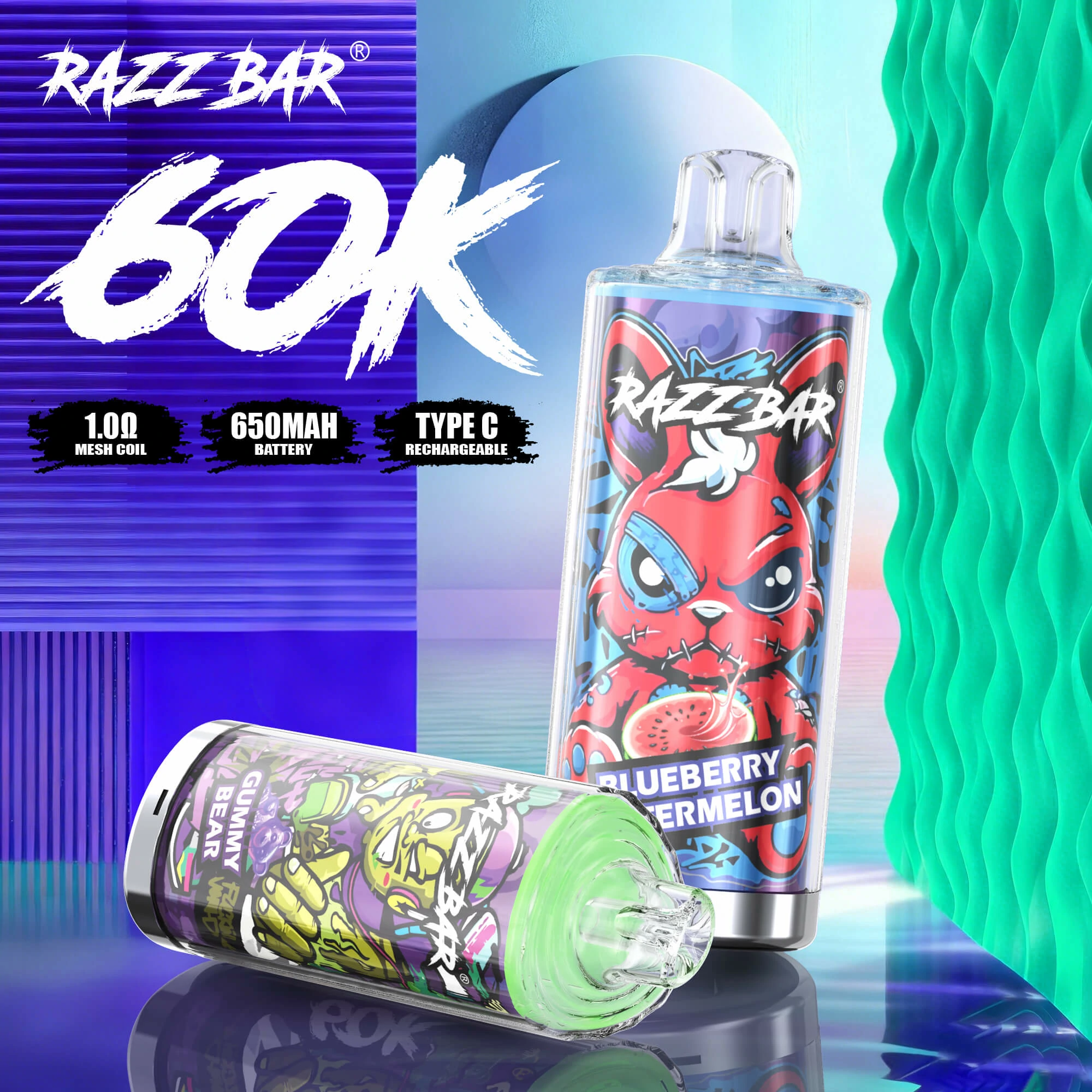 Razz Bar 60000 puffs Disposable Vape