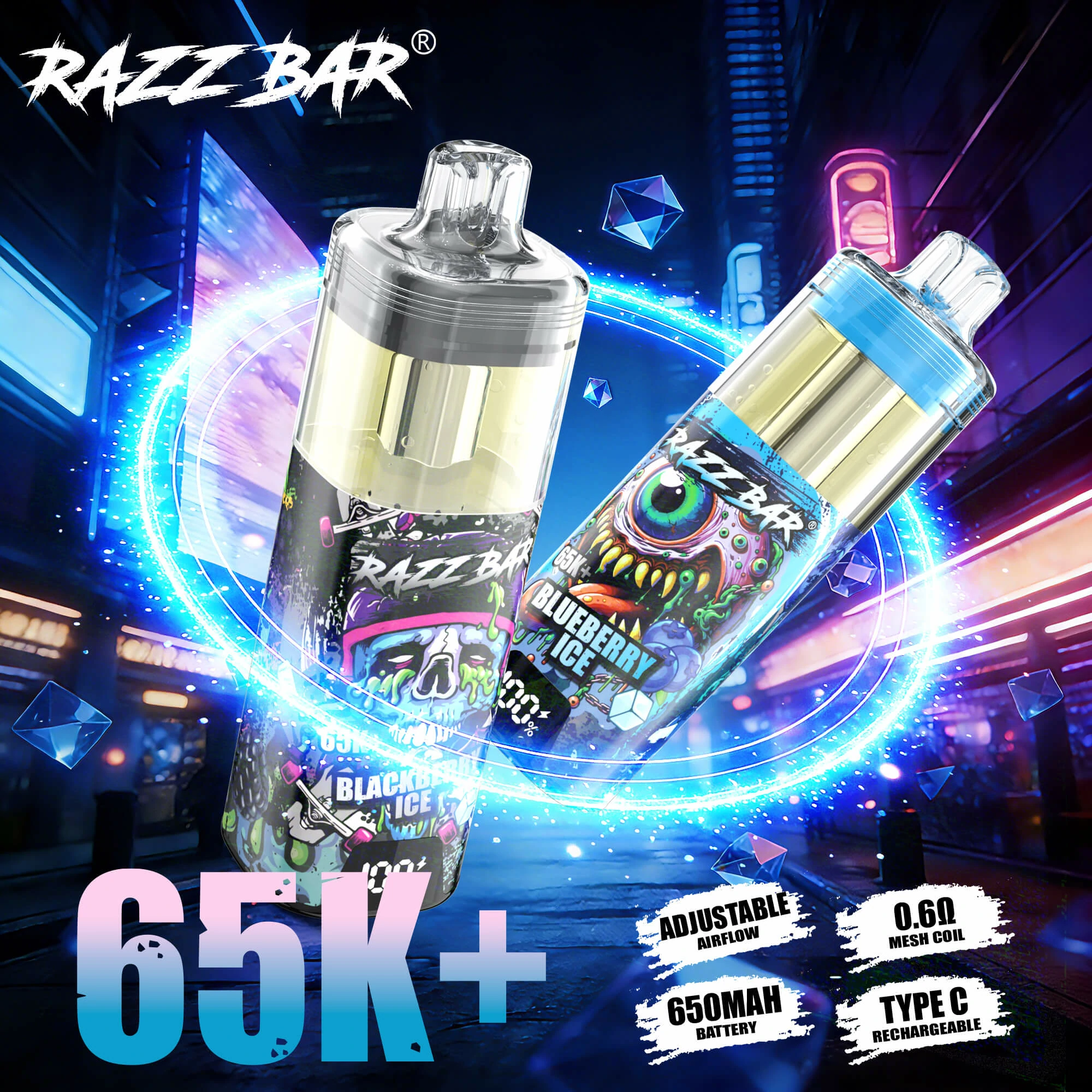 Razz Bar 65000 puffs Disposable Vape