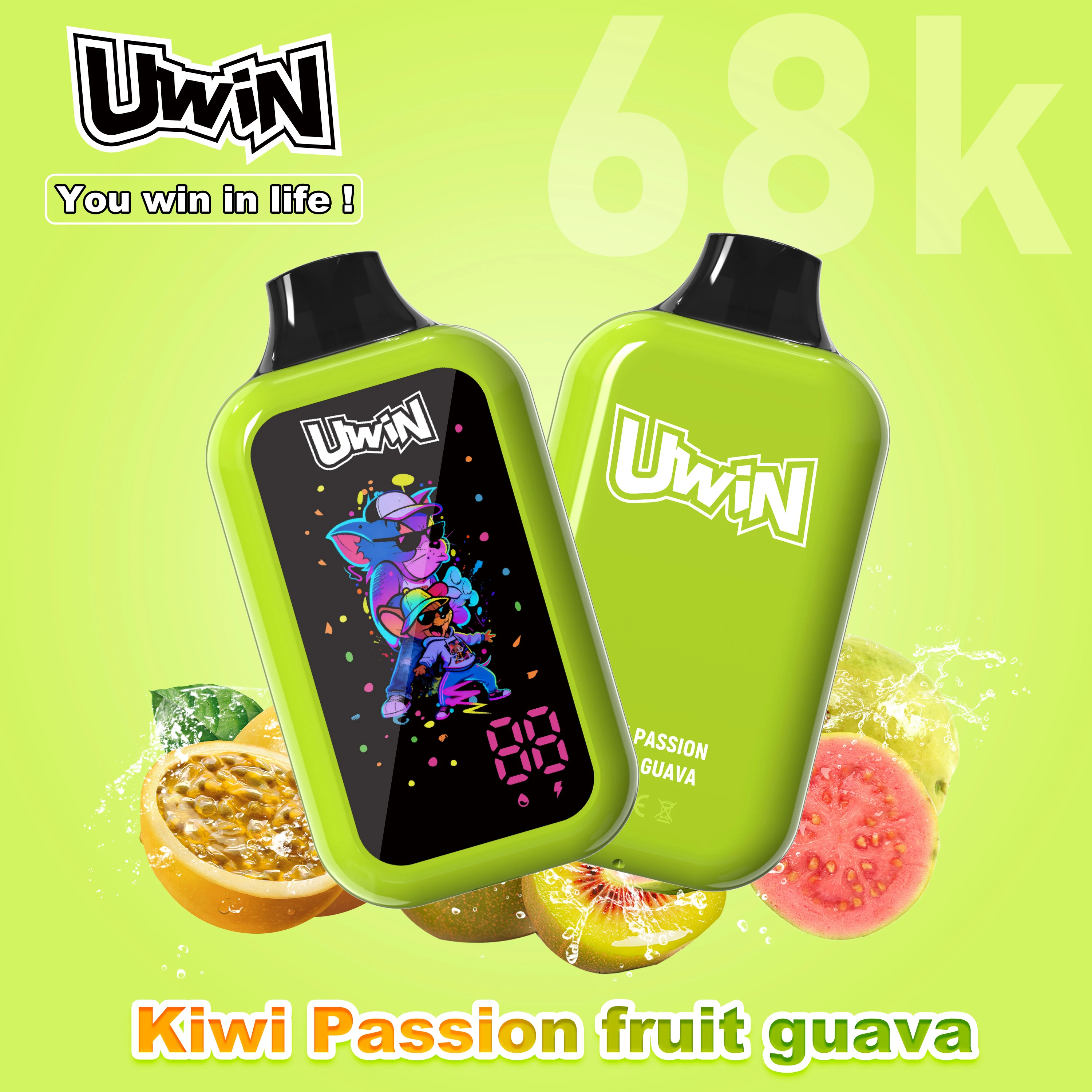 UWIN 68000 puffs Digtal Box Disposable Vape
