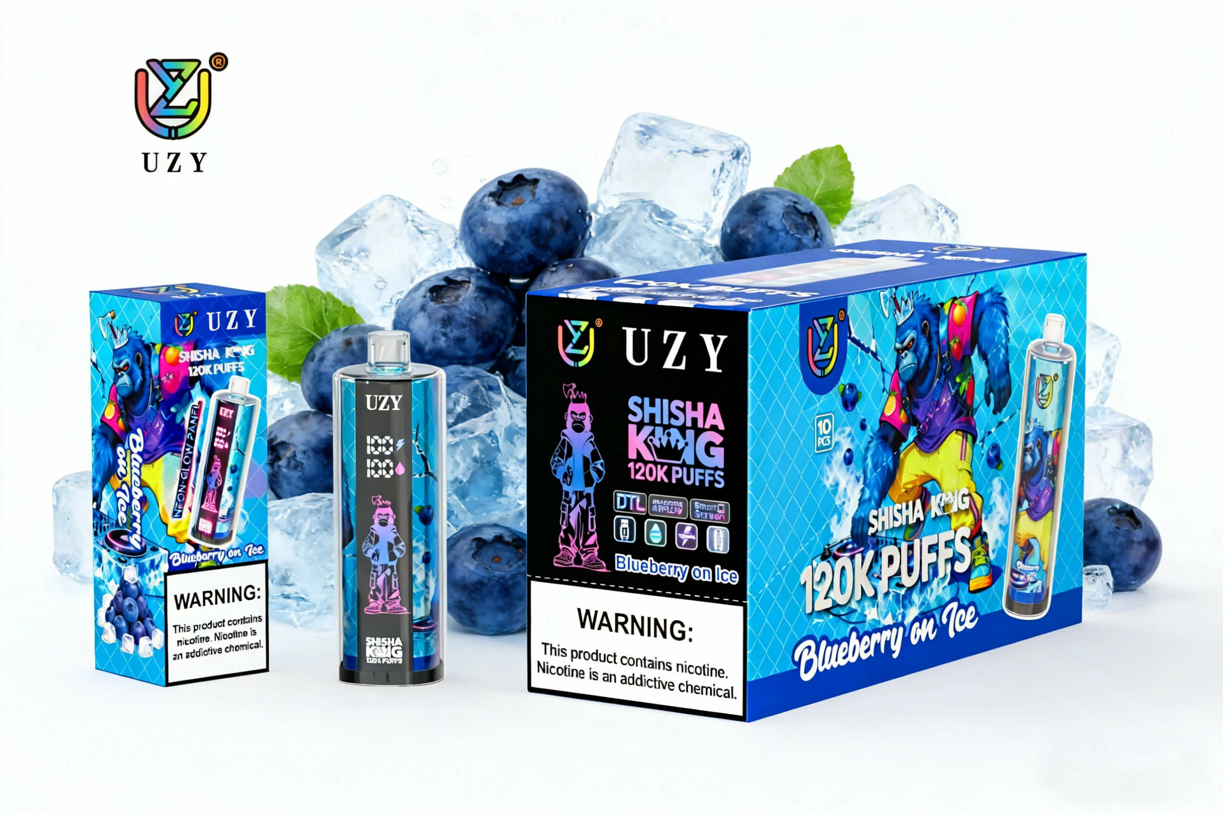 UZY 120000 puffs HOOKAH KING SHISHA Disposable Vape