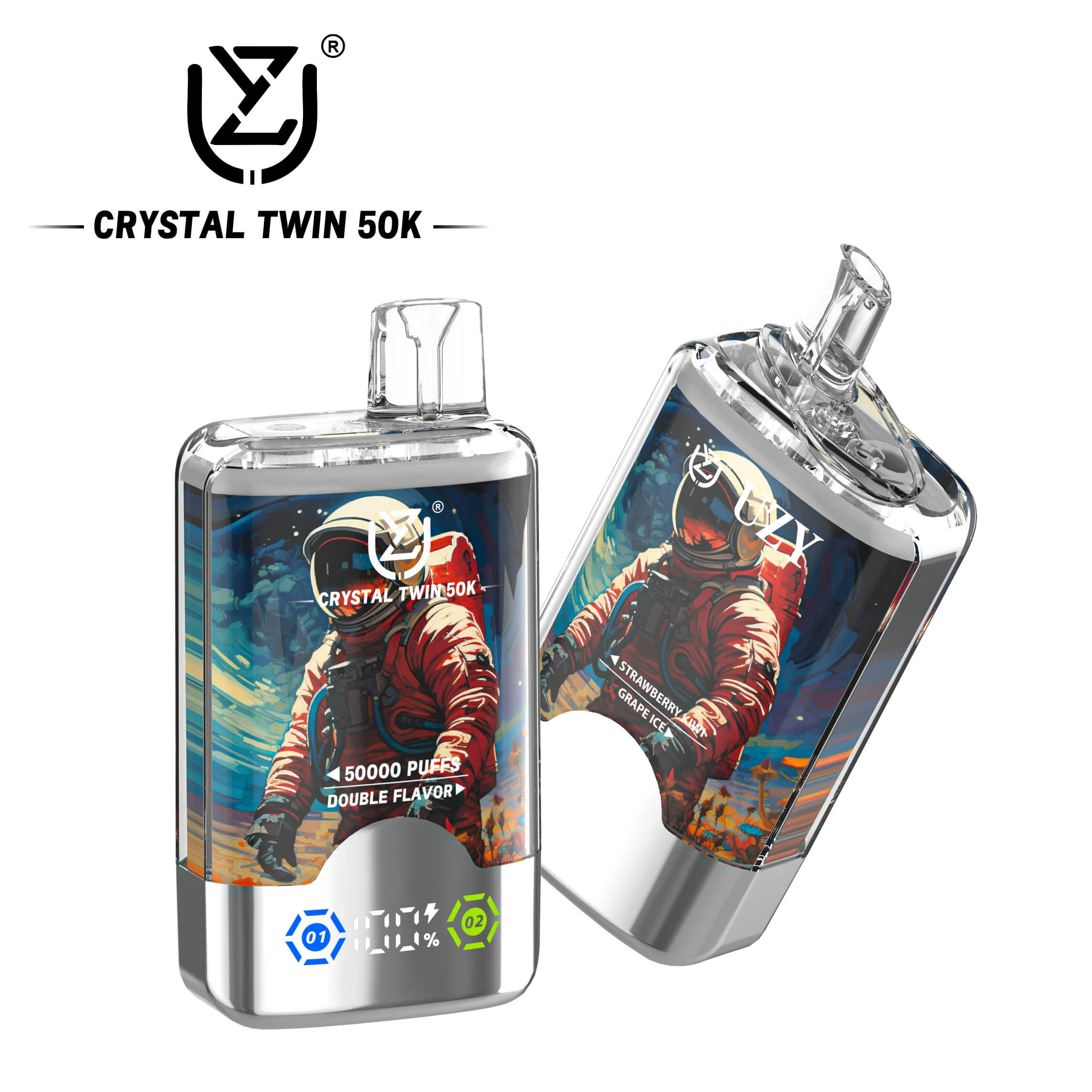 UZY 50000 puffs Crystal Twin Disposable Vape