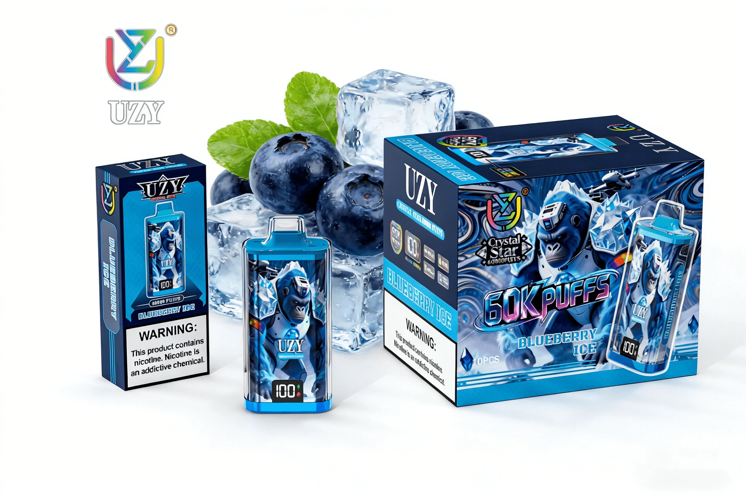 UZY 60000 puffs CRYSTAL STAR Disposable Vape