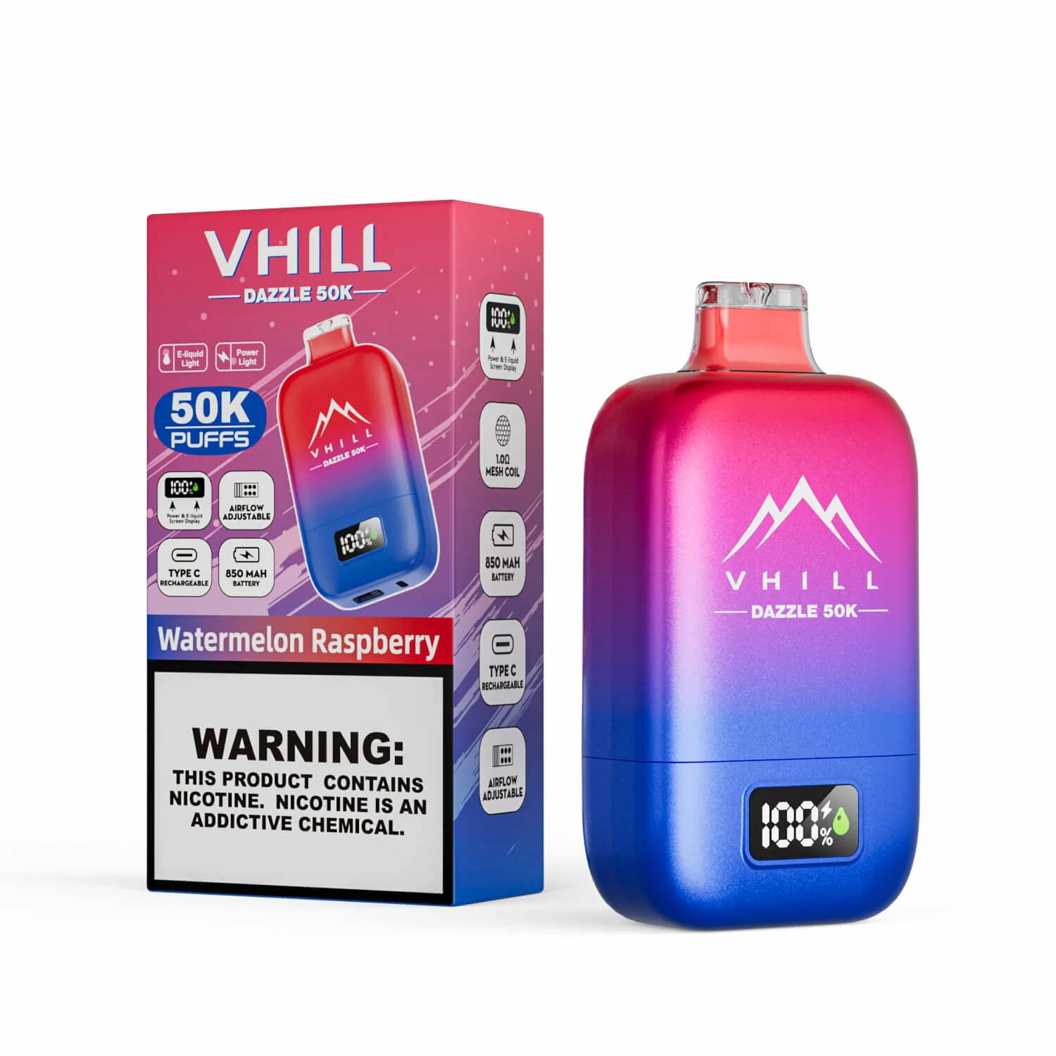 VHILL 50000 puffs DAZZLE Disposable Vape