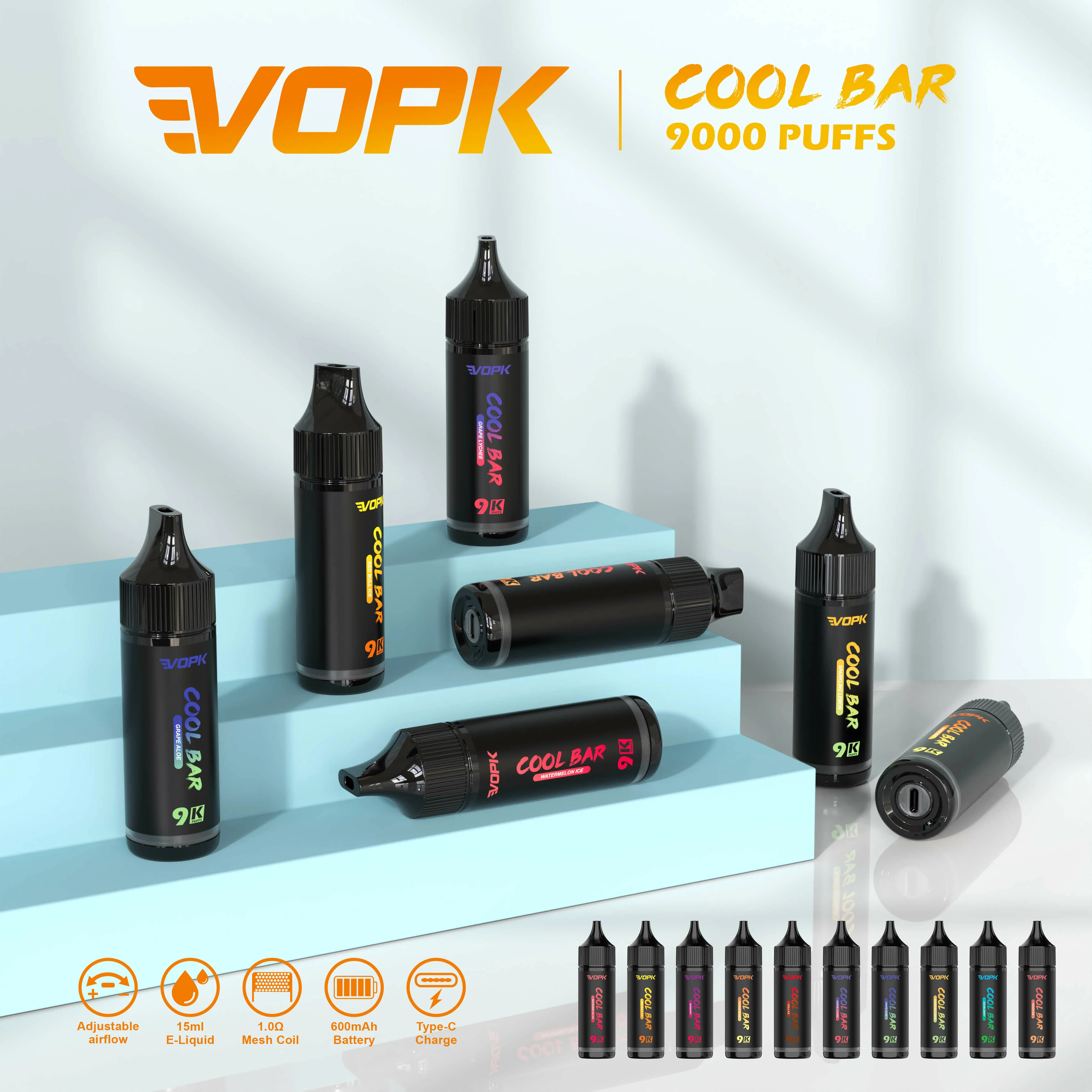 Vopk 9000 puffs COOL BAR Disposable Vape