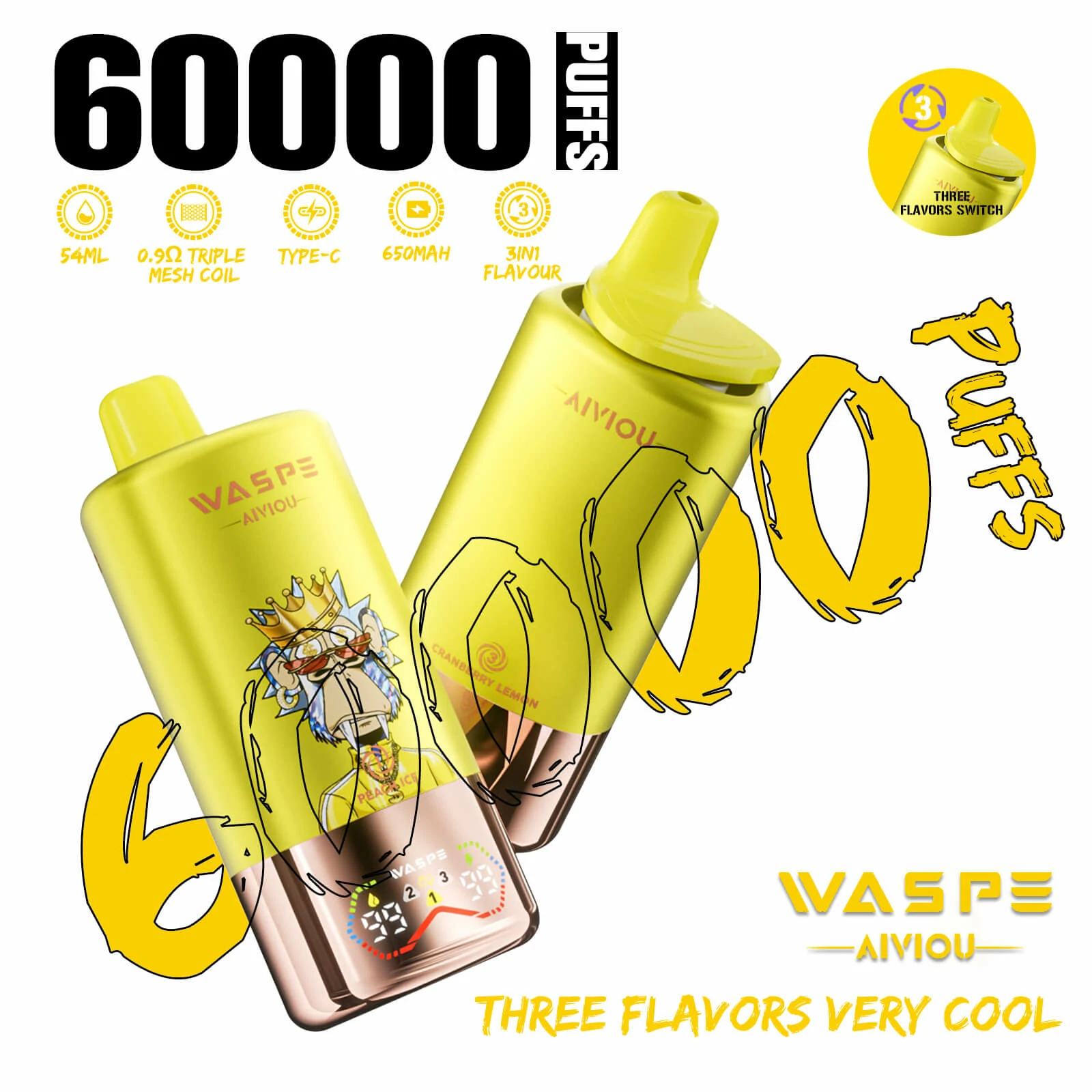 Waspe 60000 puffs Bar Disposable Vape